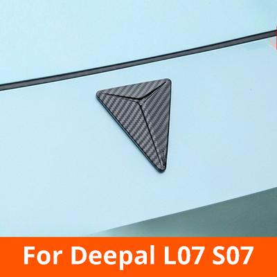 Для автомобилей Deepal L07 S07 Наклейки на значок автомобиля Передний Задний Рулевое колесо Эмблема Наклейка Углеродное волокно Внешняя модификация