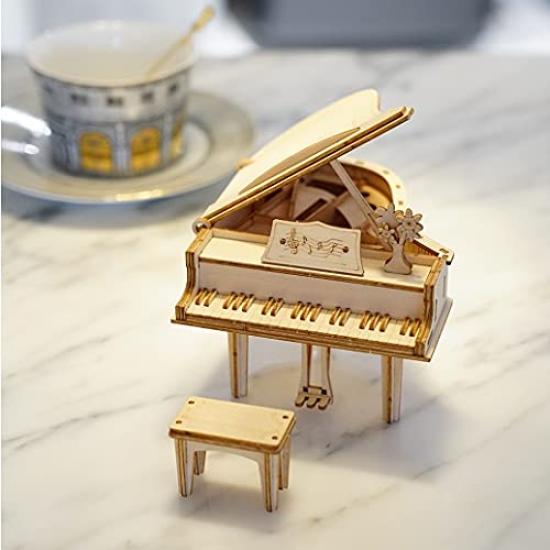 3D Деревянный Пазл TG402 Рояль с Японскими Инструкциями Tsukurundesu®