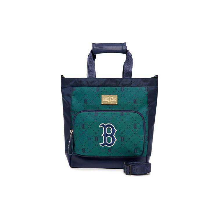 MLB Boston Red Sox Classic Retro Large Capacity Adjustable Shoulder Strap Printed Big Logo Tote Bag Men Tote Bag Green 7AUBMD13N-43GNS