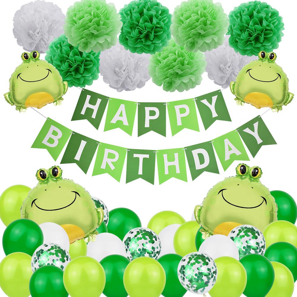 Набор шаров-божьих коровок, бумажных шаров-цветов, пчела, лягушка, насекомое, животное, вечеринка по случаю дня рождения