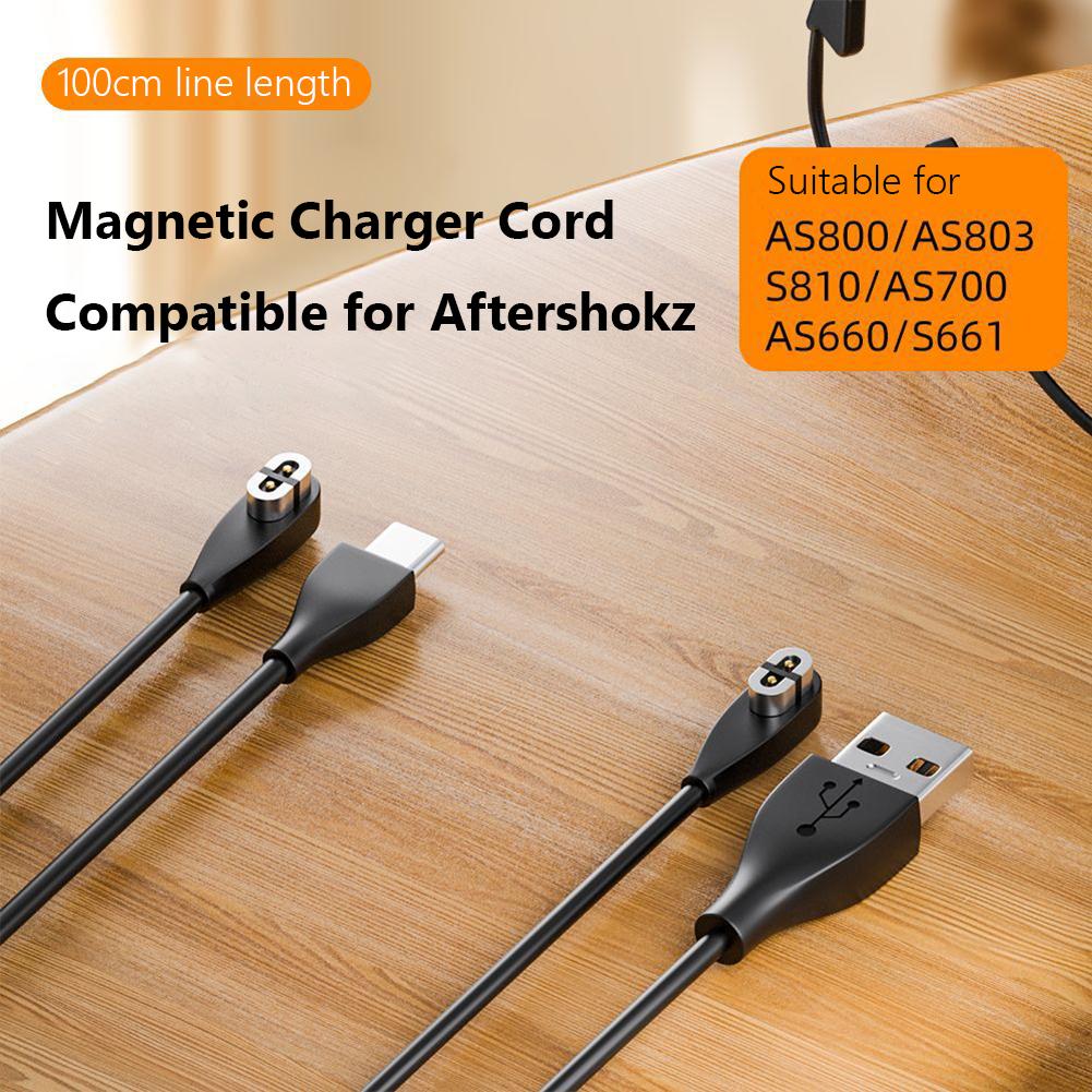 Магнитный зарядный кабель USB /Type-C Запасной зарядный кабель для наушников Aftershokz для Shokz OpenRun/OpenRun Mini/OpenComm