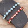 New Fashion Design Rainbow Handmade Beads Inlaid With Turkish Evil Eye Bracelet Women Adjustable Party Jewelry Lucky Gifts