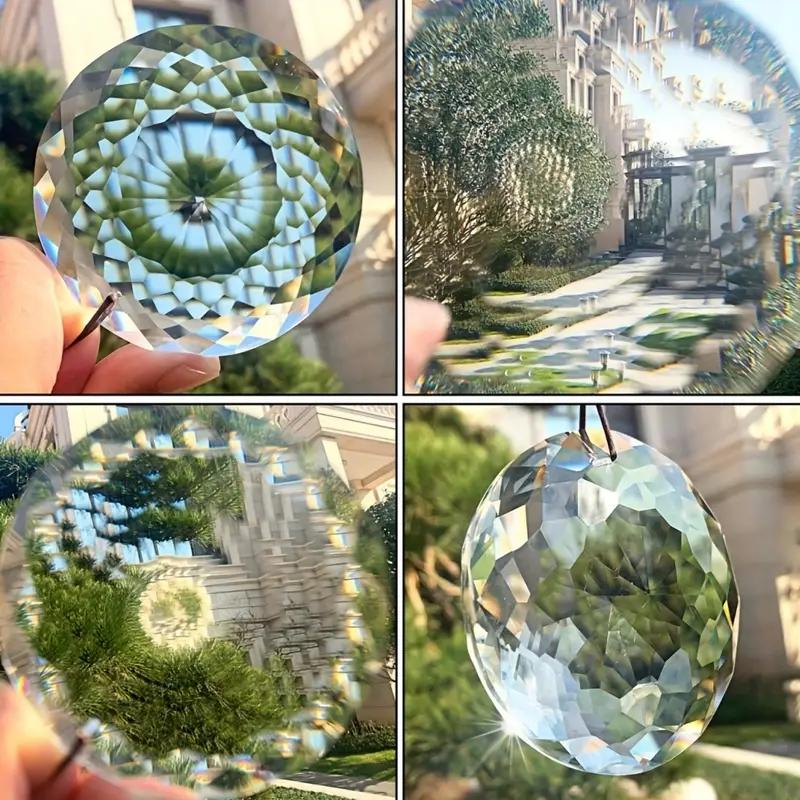 1шт цветной хрустальный ловец солнца, призматическая радужная машина, используется для семейной оконной люстры призматической внутренней и наружной отделки