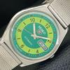 5 AUTOMATIC JAPAN 6309A MENS VINTAGE GREEN COLOR DIAL WATCH A702710-1 R210-a702710