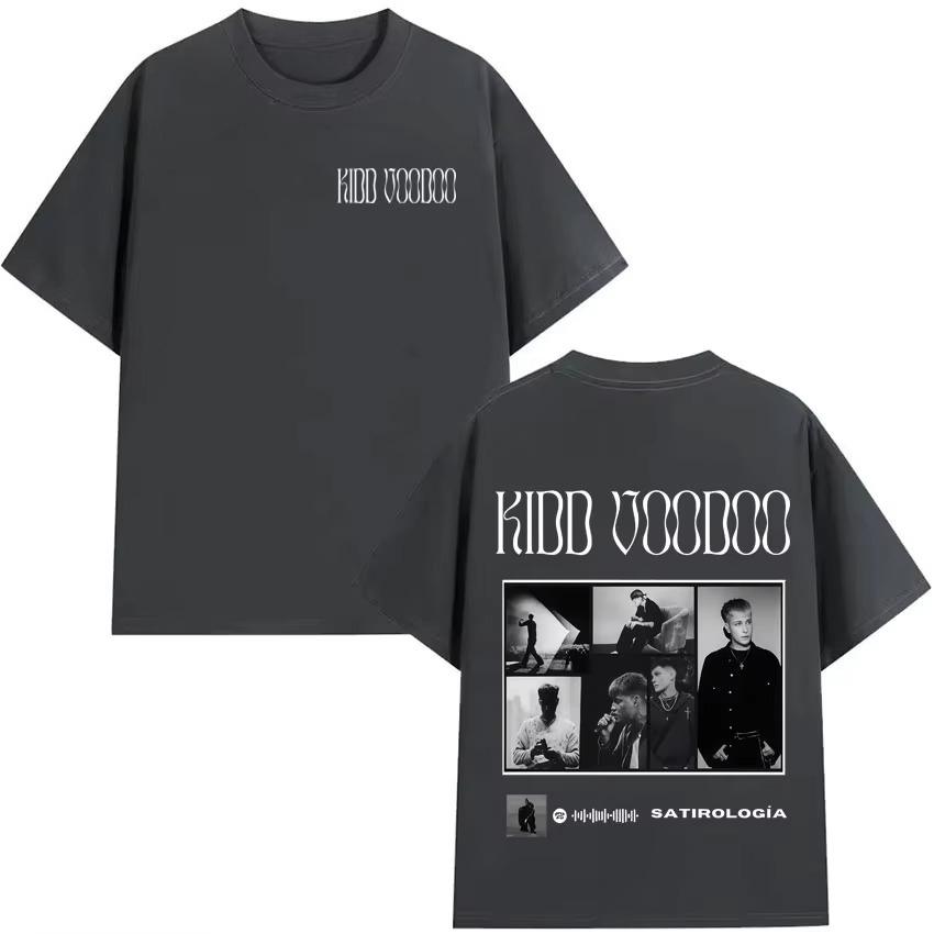 Trendy Rapper Kidd Voodoo Satiro Tour Pop Music Graphics 2026 Spring summer Fashion Tshirt Mens Women Short Sleeve Cotton Top