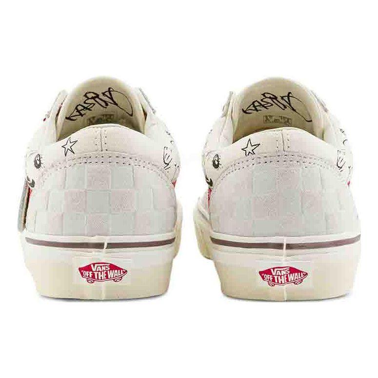 The Monsters X Vans Style 36 Labubu Unisex Sneakers White Marshmallow Red VN000CDECCZ