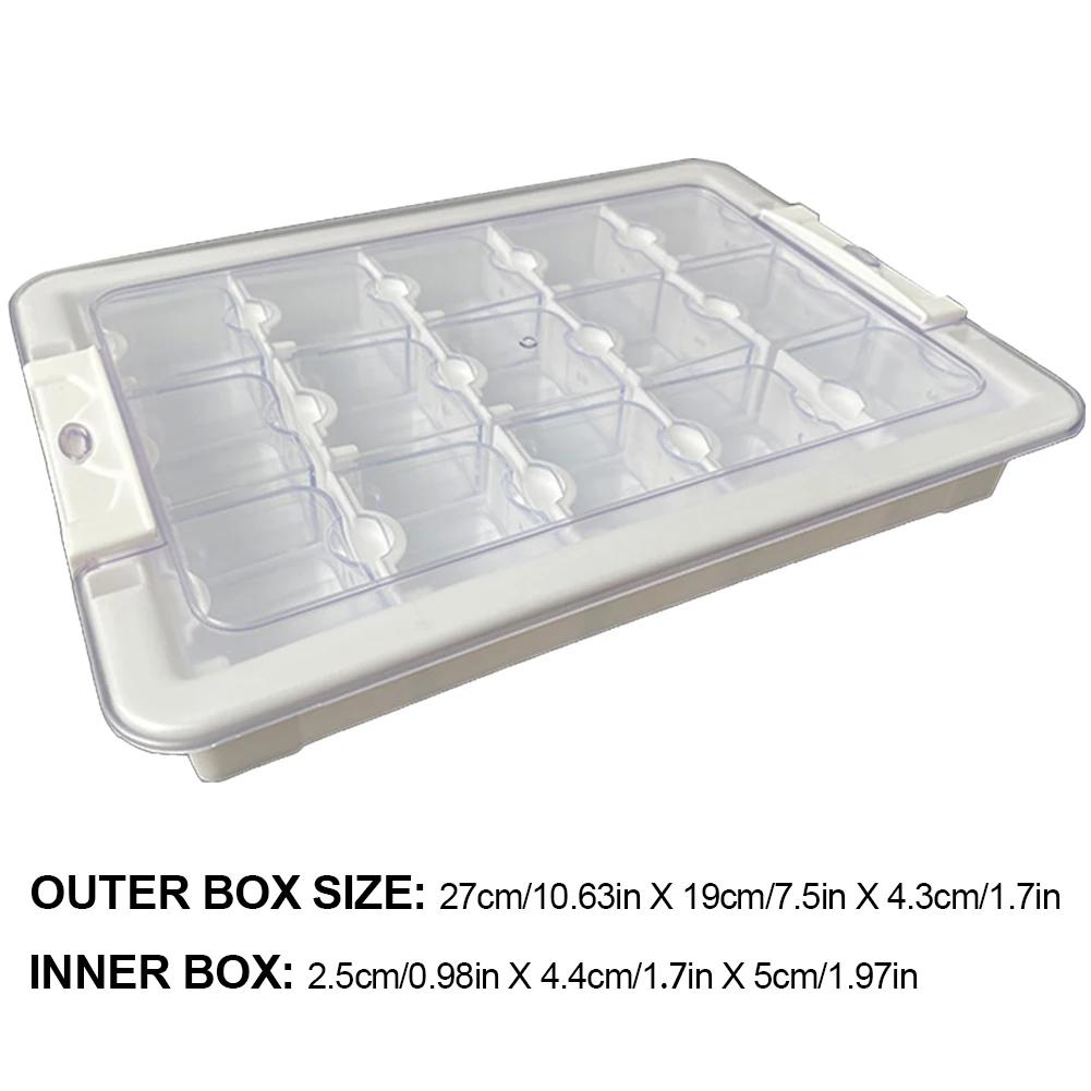 9/15/21/24/26/39 Grids Plastic Organizer Box Diamond Painting Accessories Box Bead Jewelry Storage Box Diy Art Craft Container