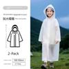 Children's Disposable Raincoat with Large Brim, Extended and Thickened, Outdoor Storm-Proof, Student-Specific, Can Be Carried on a Backpack, Portable
