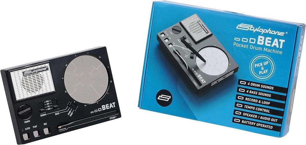 Stylophone Beat Instruction Manual Stylophone Beat Electronic Drum Portable Drum Compact Electronic Musical Instrument Drum Machine Drum Kit Bass