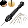 Tools Set Twist Drill Bit Mini Hand Pin Vise Mini Micro Aluminum Hand Drill  Hand Drill Hobby