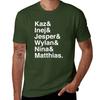 Kaz & Inej & Jesper & Wylan Nina Matthias. (Six of Crows Inverse) T-Shirt blanks sports fans mens clothing