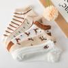 5 пар Женские носки Короткие Лодочки Незаметные Chaussette Femme Skarpety Хлопок На щиколотку Meias Sock Женские Дышащие Calcetines Mujer