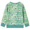 Sweatshirt pour enfants mélange vert clair 92/104/116/128/140
