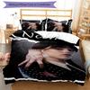 3pcs Addams Family Wednesday3 Cover Set - Personalized Name, HD Printed Bedding with 1 Cover and 2 Pillowcases - Perfect for Home Decor, Easy Ca