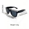 Just Married Sunglasses Rhinestone Beaded Design UV400 Lenses Trendy Shades for Wedding Photos & Honeymoon Vacation KJ077