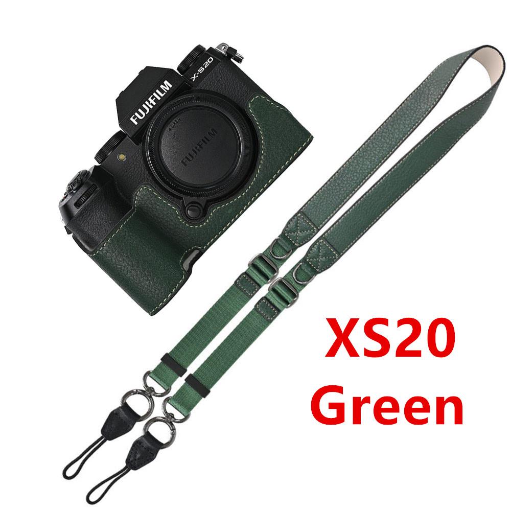 Получехол из ПУ кожи с текстурой личи для Fujifilm Fuji XT50 XS10 XS20 XT30 XT30II XT20 XT10 XT5 XM5 с крышкой с отверстием для аккумулятора и ремешком