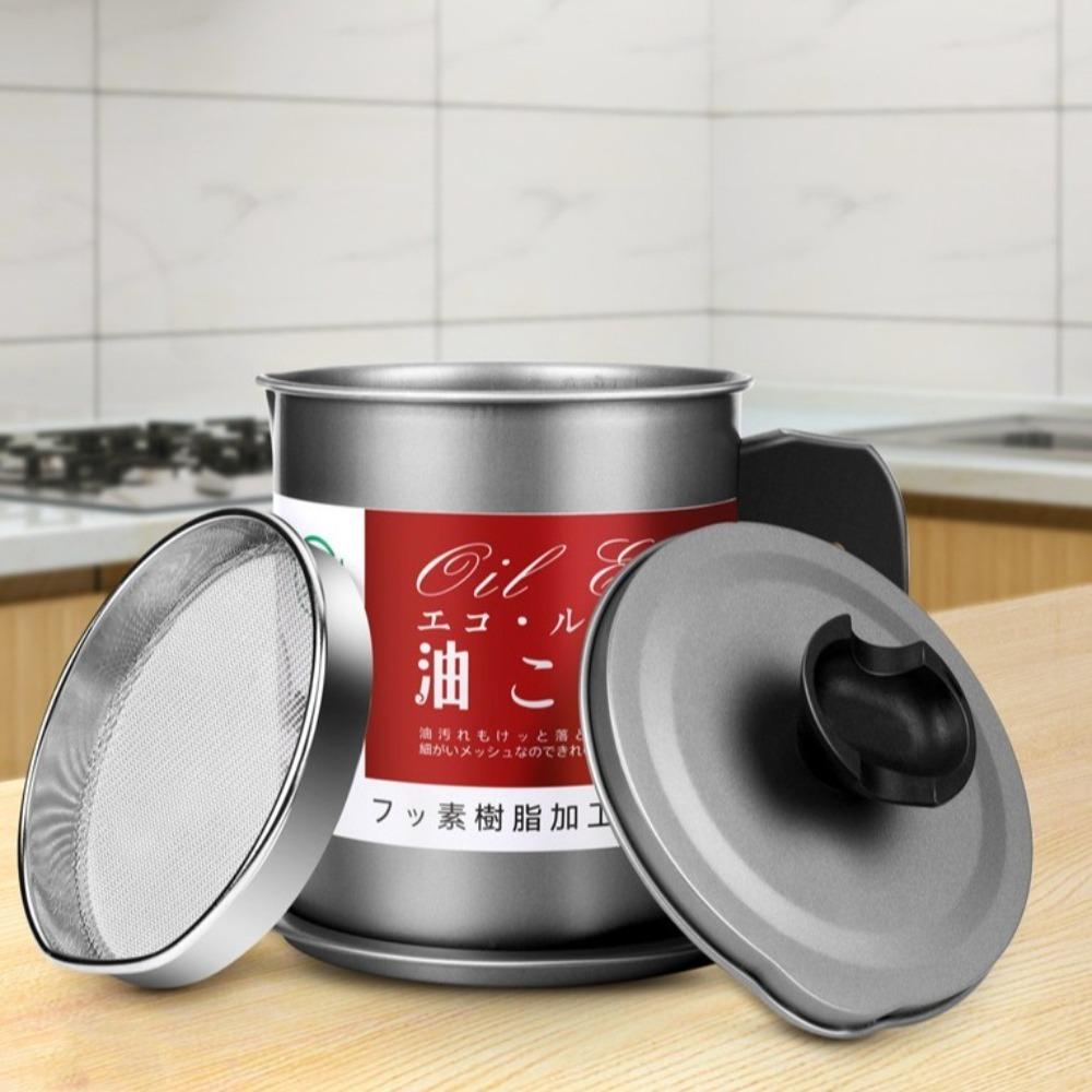 Large Capacity Oil Filter Pot Isolate Impurities Grease Dripping Separator Storage Jug  Kitchen