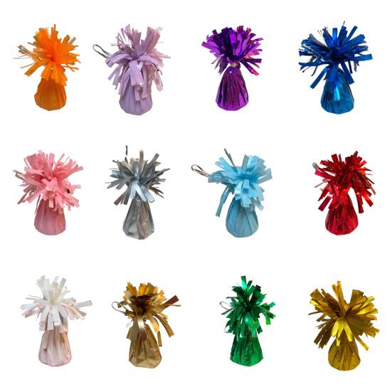 Yousheng 4Pcs Golden Metallic Balloon Weights Holder Reusable Non-Slip Balloons Pendants Graduation Party Christmas Wedding Decoration