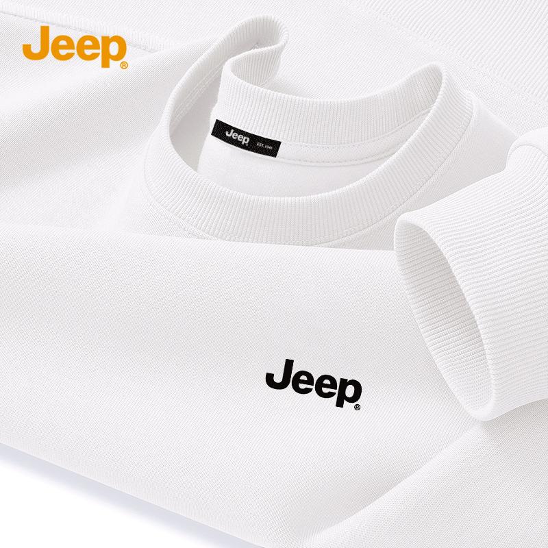 Jeep Мужской свитер с круглым вырезом, плотный