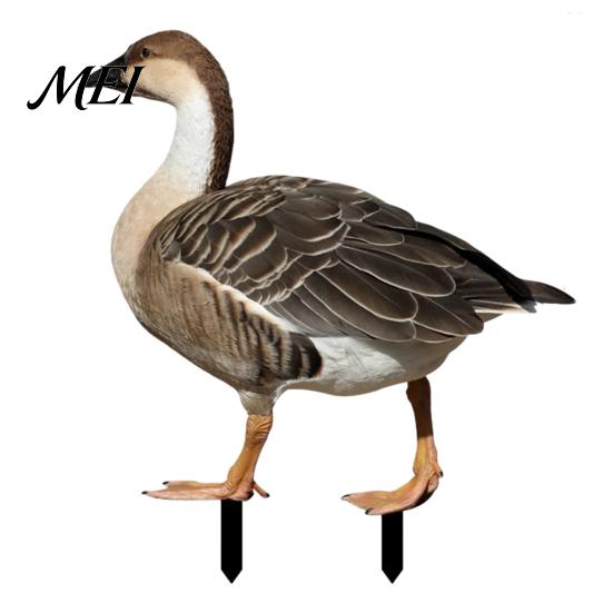 Garden Stake Decor Realistic Acrylic Animal Yard Stake, 2D Flat Chicken Goose Bird Outdoor Decoration Bunny Sign for Pathway, Patio, Lawn