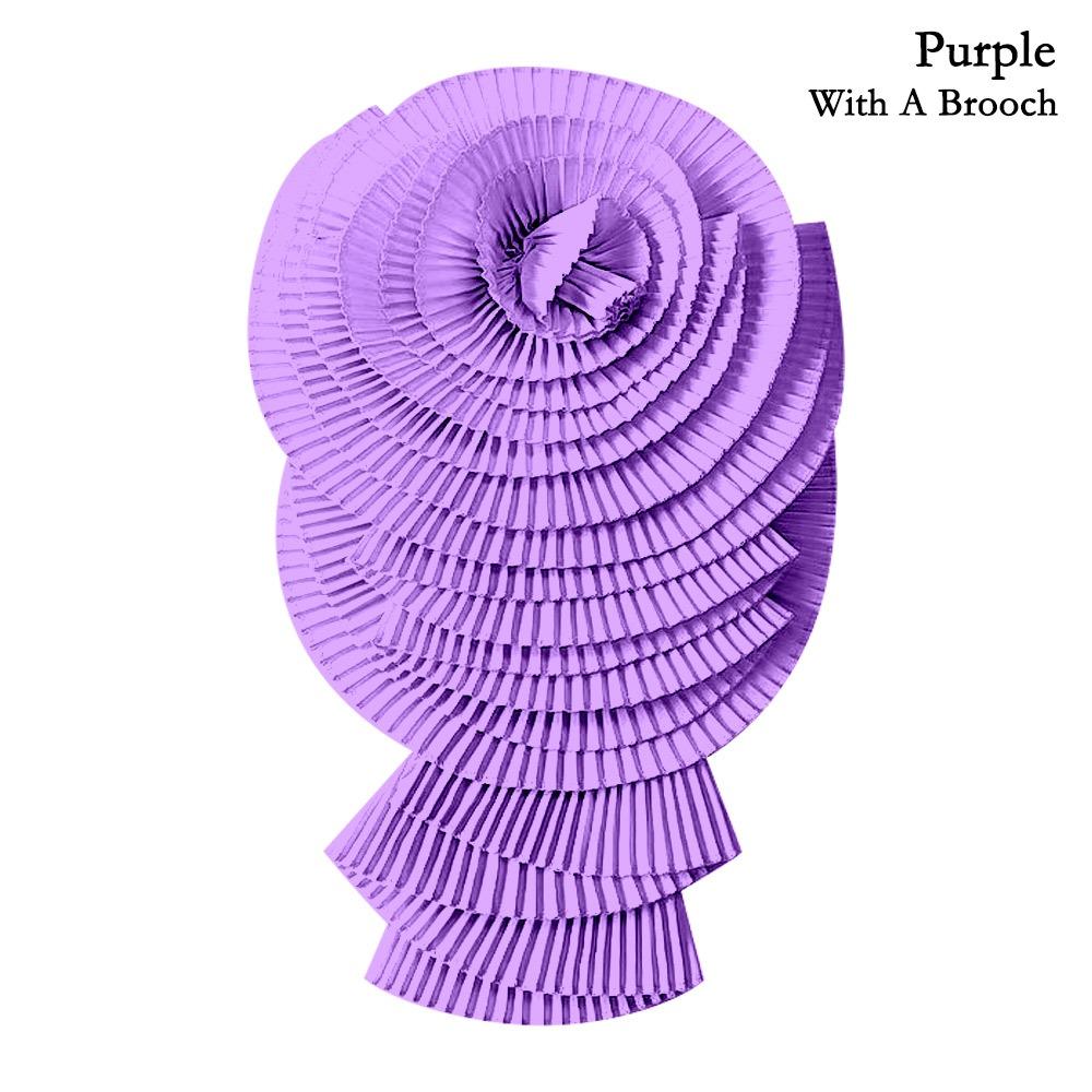 3D плиссированный цветок плечевой воротник цветочное украшение плиссированная ткань с цветком прессованный плиссированный цветок поделки своими руками аксессуары для одежды