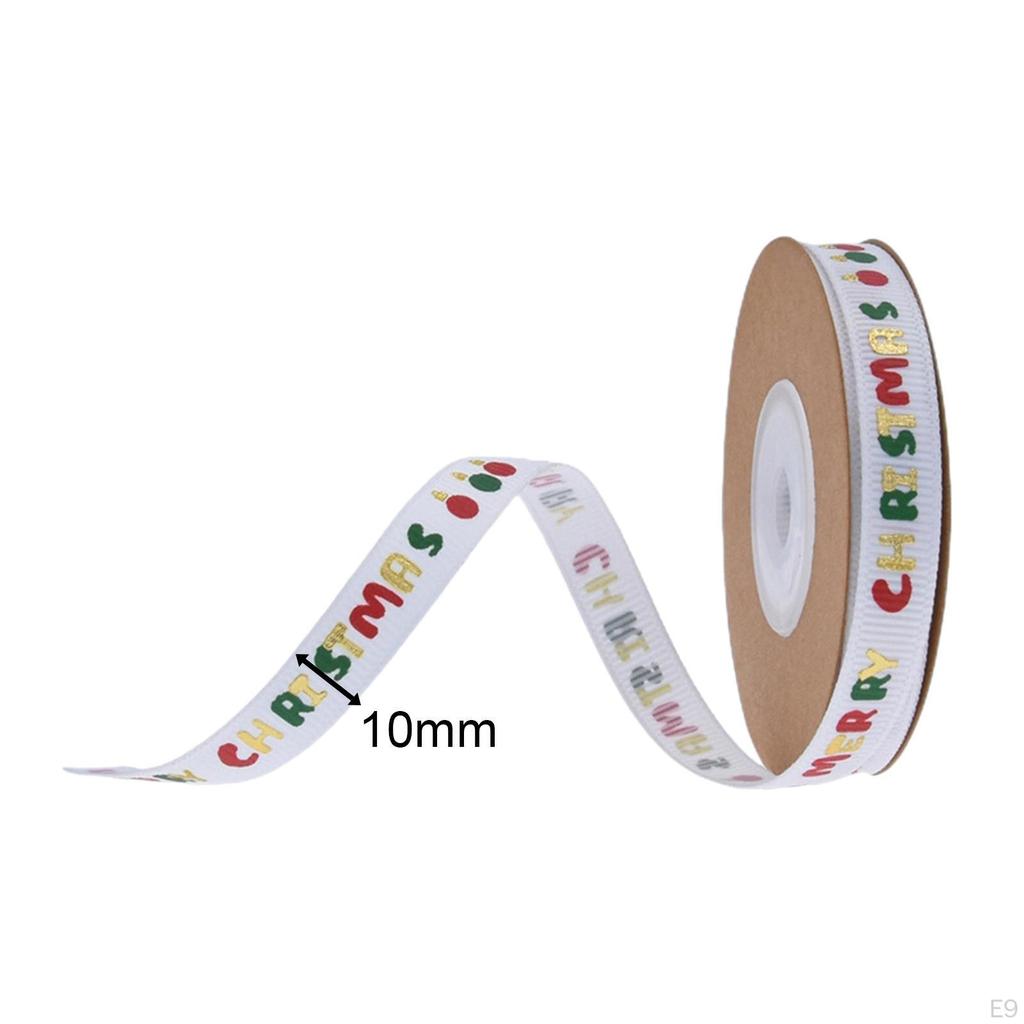 Christmas Ribbon Patterned Wrapping Ribbon, Decorative Accessory, DIY