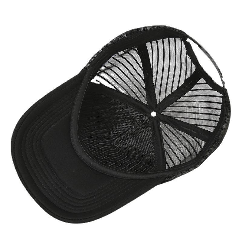 Новая универсальная сетчатая кепка с тиснением тигра, весенне-летняя однотонная кепка-тракер, кепка-тракер для мужчин и женщин, парная бейсболка