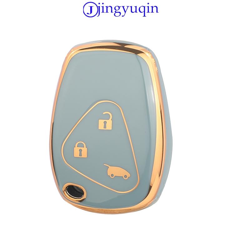 jingyuqin New Arrival TPU Car Key Case Fob For Renault Megane Laguna Modus Espace Duster Logan DACIA Sandero Fluence Clio Kangoo
