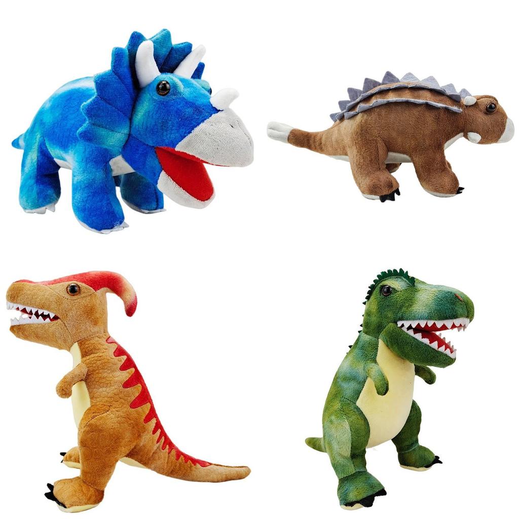 Adorable Plush Dinosaur Stuffed Toys Perfect Holiday Gifts Triceratops And T-rex