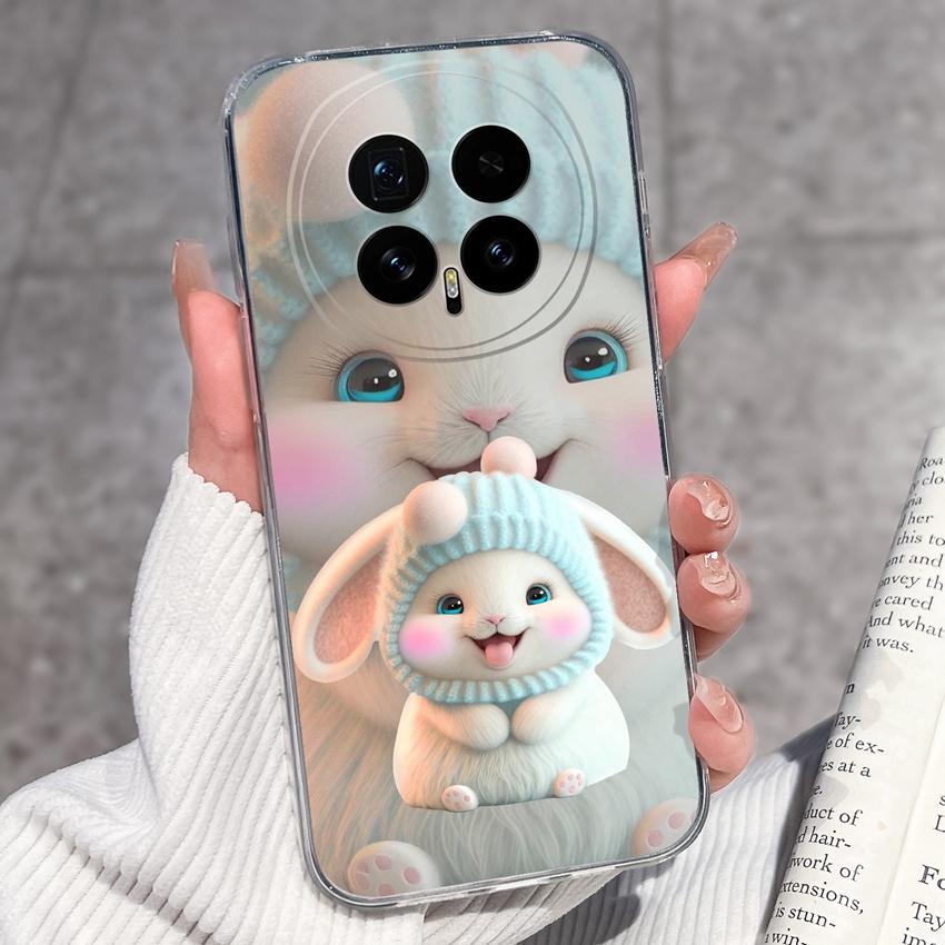 Для Huawei Honor Magic8 7 6 5 Pro Nova 12 Ultra 12i Чехол для телефона Красивый цветочный узор Прозрачный силиконовый Полностью защитный чехол Для корпуса Huawei