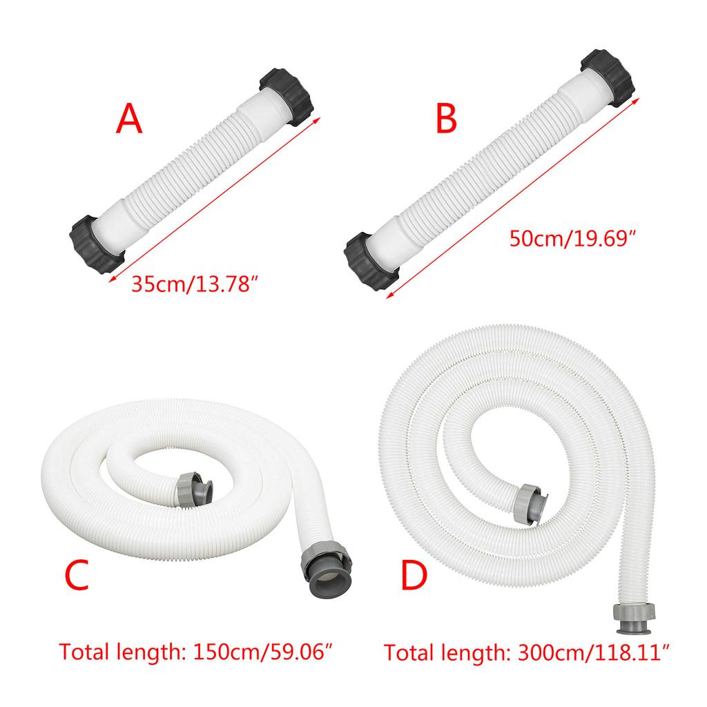 BW58368 1.5inch Above Ground Swimming Pool Hose Pool Pump Hose Pool Pump Replacement Hose Supplies for Filter Pumps
