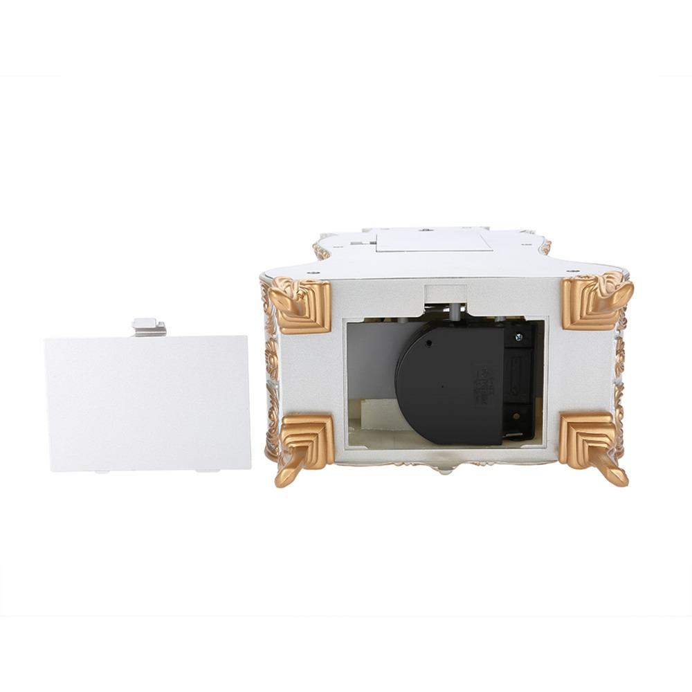 European Style Retro Alarm Clock 12 Songs Antique Table Clock  Living Room Display