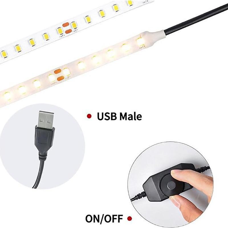 1 шт. Usb Dc 5 В плавный ручной переключатель с сенсорным светодиодным диммером для 5050 2838 полосового света, 1 канал, регулятор яркости