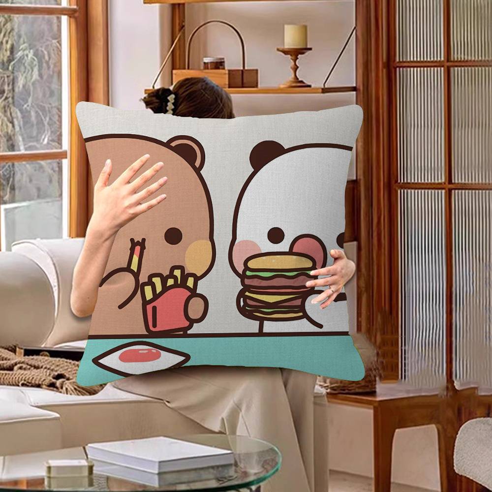 Bubu And Dudu Cute Cartoon Pillow Cushion Cover Pillowcase Living Room Sofa Home Decor