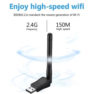150 Мбит/с Мини USB WiFi адаптер 2.4 ГГц с антенной USB беспроводная сетевая карта 802.11n/g/b Ethernet USB dongle LAN PC WiFi приемник