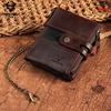 Humerpaul Genuine Leather Wallet Men Coin Purse Hasp Black Color With Chain Male Wallet Portomonee PORTFOLIO Money Bag Small