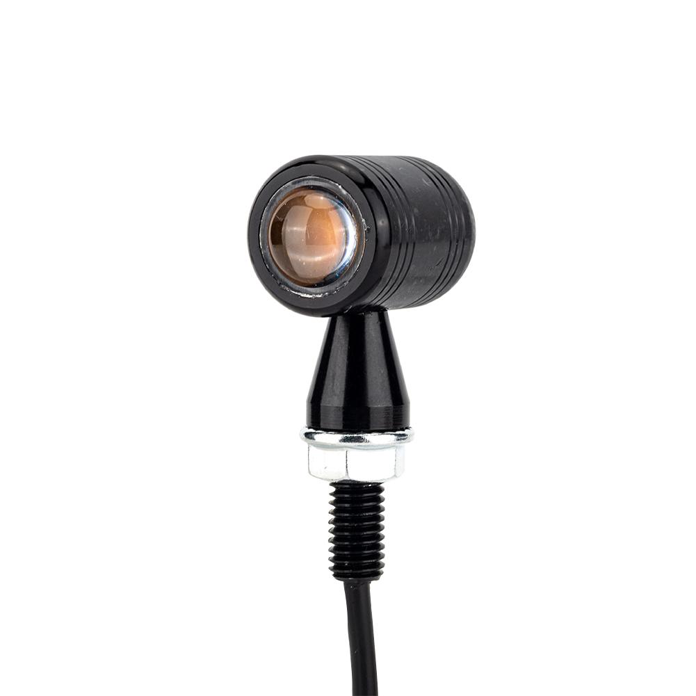 Мотоциклетные указатели поворота, плавные указатели поворота, 1 светодиод, предупреждающие индикаторы, мигающий желтый свет для скутера