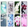 Черный чехол из ТПУ для Samsung Galaxy A50 50S A30S A10 A01 A11 A21S A31 A41 A51 A71 M21 M30S S10 LITE чехол с изображением цветов орхидеи Colorfu