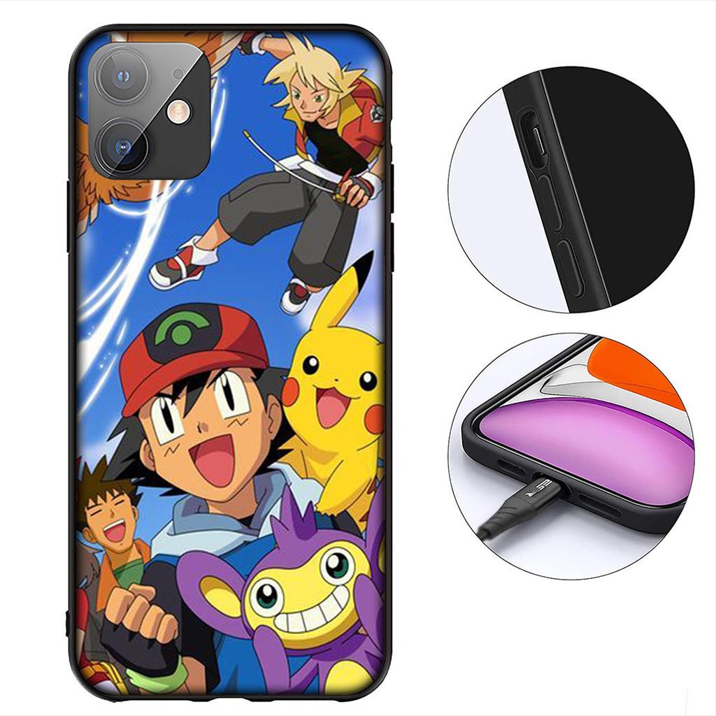 P-Pokemons GO P-Pikachus Gengar Phone Case for Samsung Galaxy S22 S21 S20 FE Ultra Plus A35 A36 A37 A33 A34 A04 A71 Cover Casing