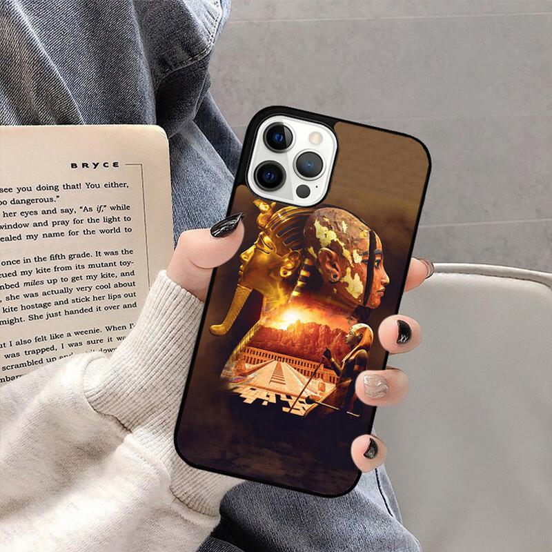 Egypt King Tutankhamun Phone Case For iPhone 17 Air 16 15 14 plus 11 12 13 Pro Max coque Cover Shell