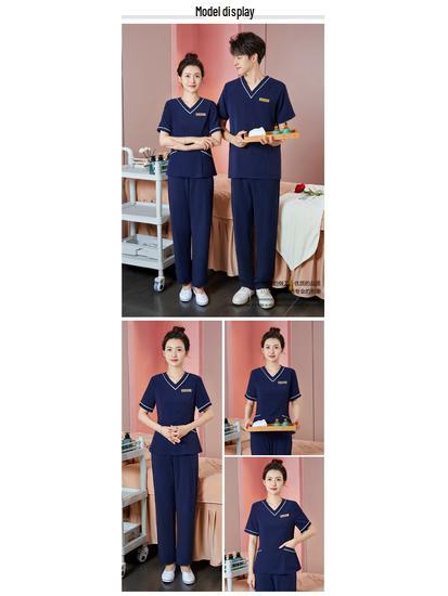 Unisex High-End Spa & Sauna Uniform Set for Beauty Technicians and Postpartum Recovery Specialists.