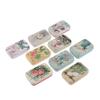 Vintage Flowers Tin Box Sealed Jar Packing Boxes Jewelry Candy Box For Party