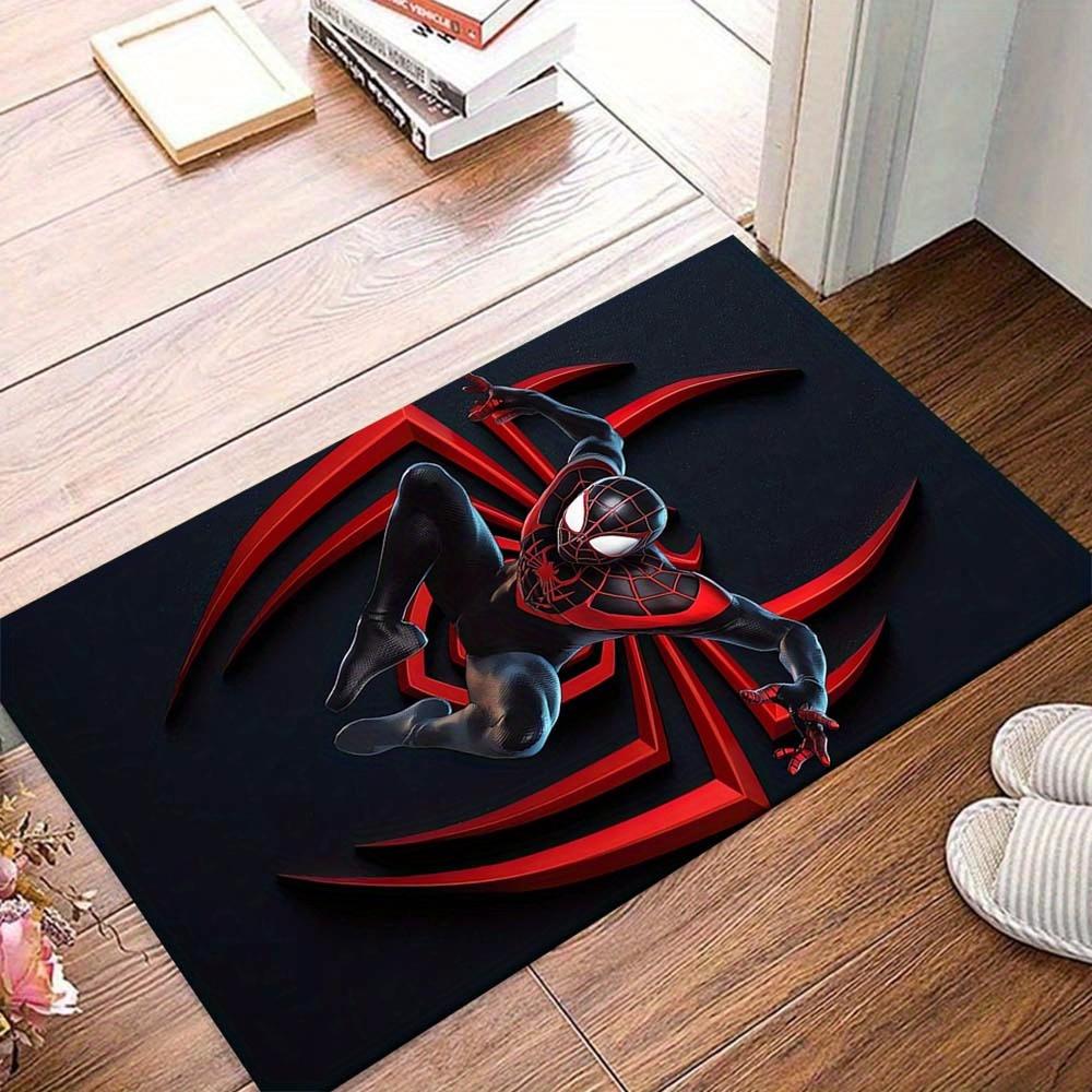 JIT 1pc Spider-Man Rug - Non-Slip, Machine Washable Polyester Carpet for Living Room, Bedroom, Bathroom & Laundry - Comfortable Home Decor
