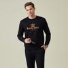 Men's Embroidered Hot Diamond Round Neck Sweatshirt