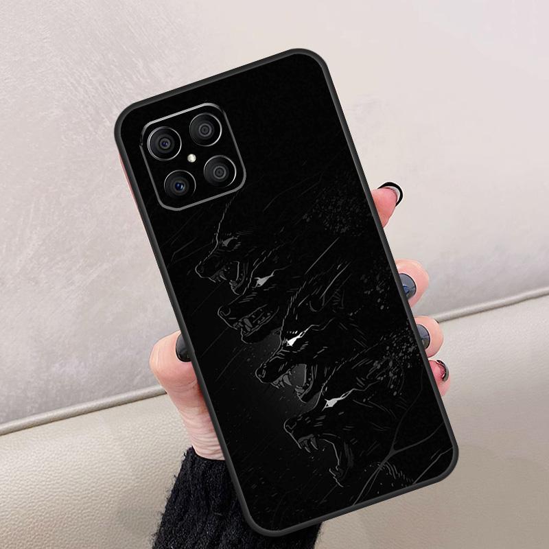 Art волк черный Для Honor Magic 7 6 5 8 Pro Чехол Для Honor 200 Lite 400 70 50 X8c X8b X9a X9b X9c X9d Win RT