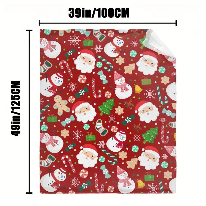 Рождественский плед в подарок для мальчика, девочки, сына и дочери, рождественский снеговик, Санта, одеяло на день рождения, уютное мягкое постельное белье, декор