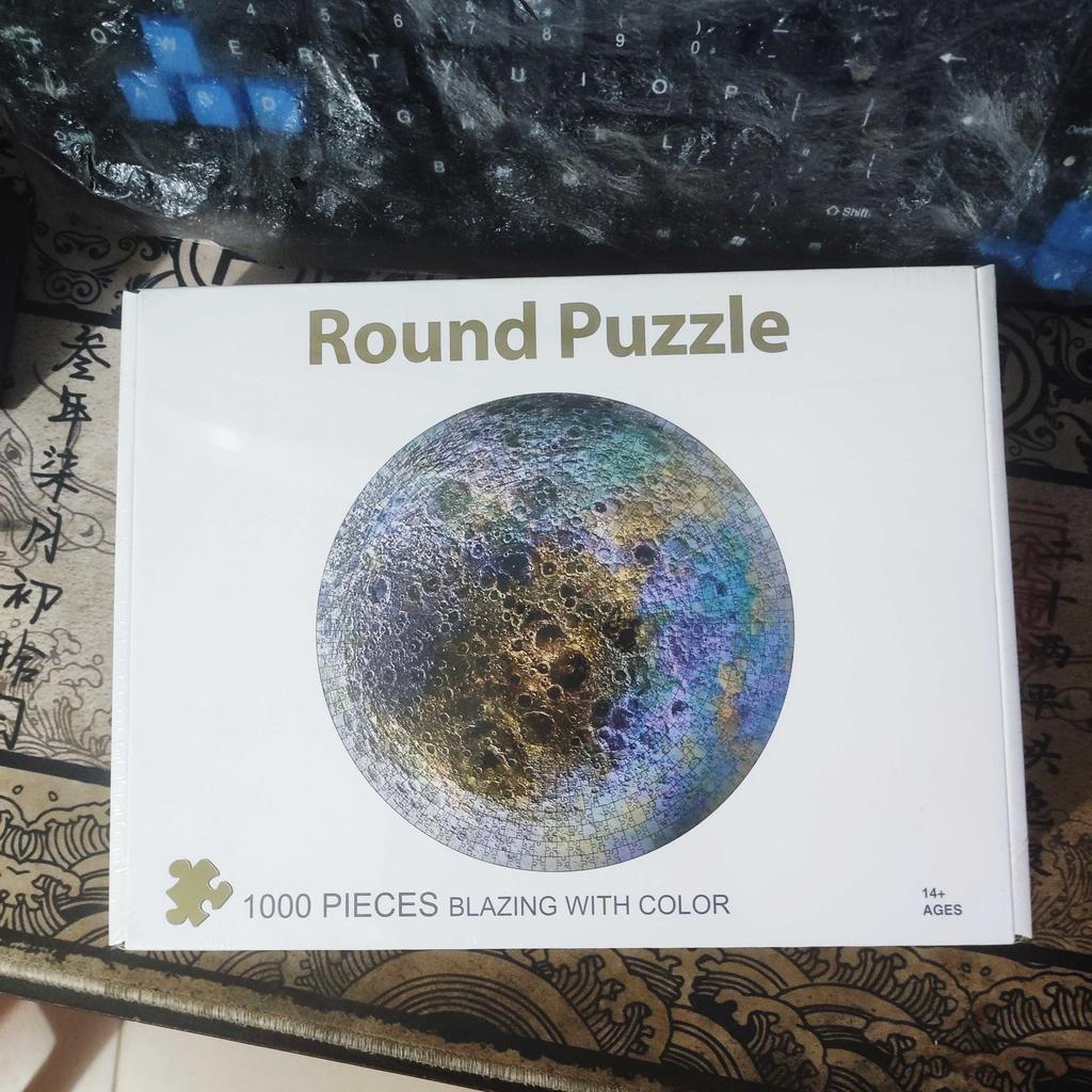 Круглая головоломка из 1000 деталей для взрослых, зодиак, земля, снятие стресса, обучающая игрушка, высокая сложность сборки, детский подарок, семейная игрушка