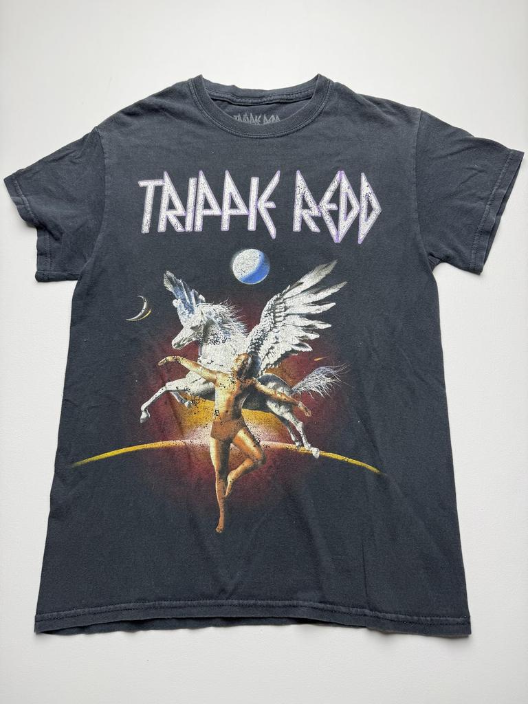 Trippie Redd Shirt Mens Small Black Pegasus 1400 Graphic Tee Rapper Hip Hop Unisex T-Shirt