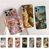 Renaissance Art Painting Phone Case Silicone Soft for Iphone 14 13 12 11 Pro Mini XS MAX 8 7 6 Plus X XS XR Cover