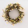 Heads Wreath Diameter 37 X 10cm White 1 Piece Natural Wreath Full Reel Artificial Flower HEADS Approx. ZAR-NW1